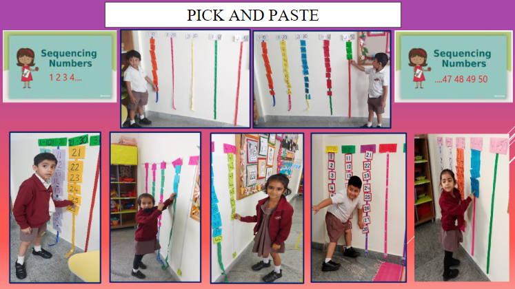 KG 1 - Pick and Paste Number Sequencing Activity 